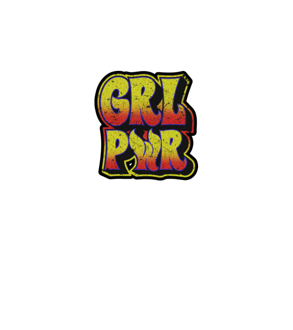 Girl power model alb pe tricou