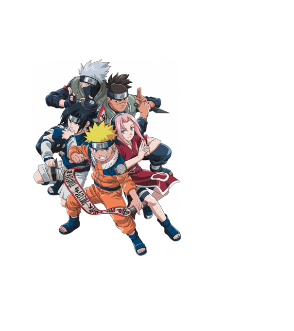 NARUTO model negru pe tricou