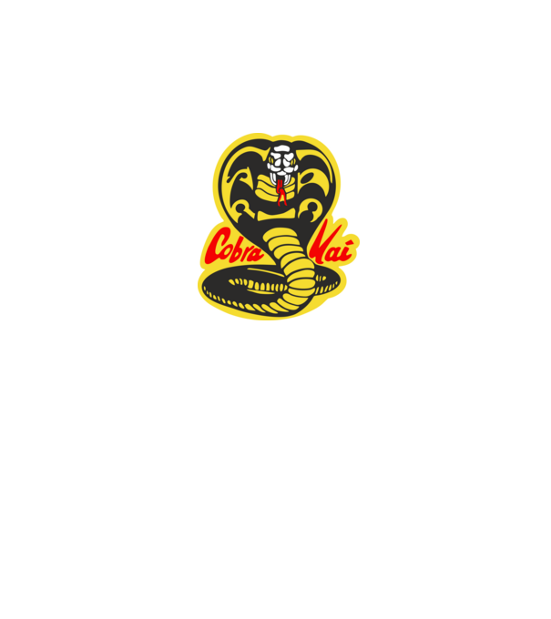 cobra kai logo model negru pe tricou