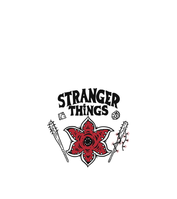 stranger things demogorgon head2 model alb pe tricou