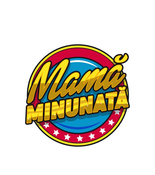 mamă minunată model alb pe tricou