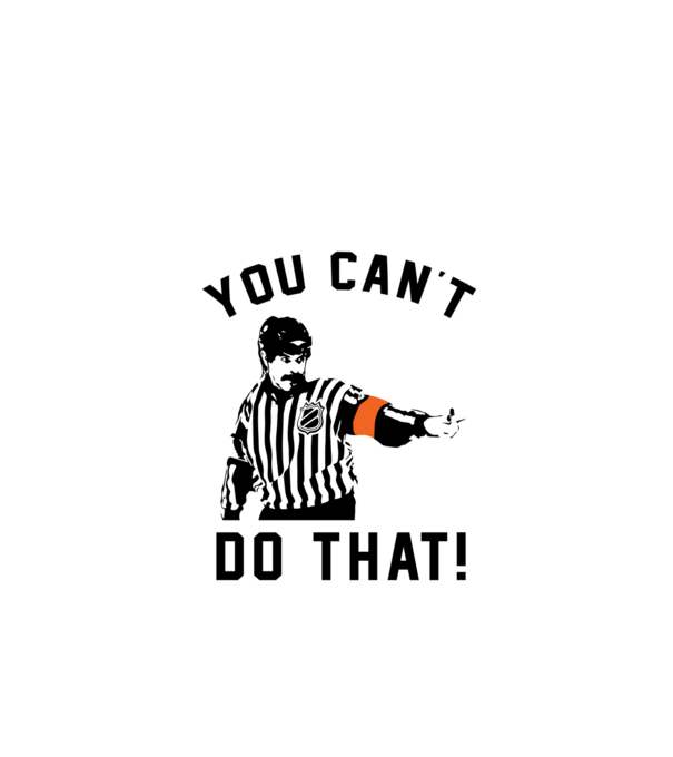 'You can''t do that!' model alb pe tricou