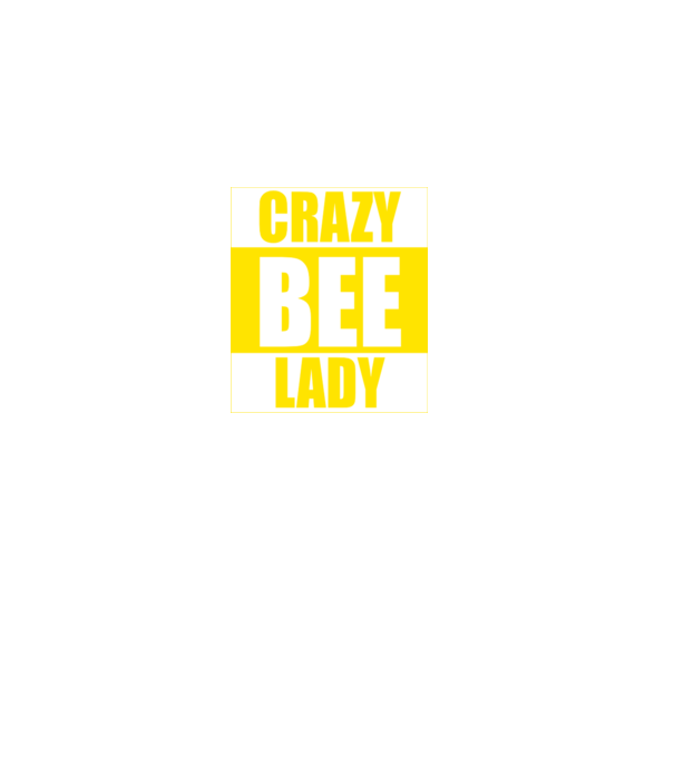 Crazy bee lady model negru pe tricou