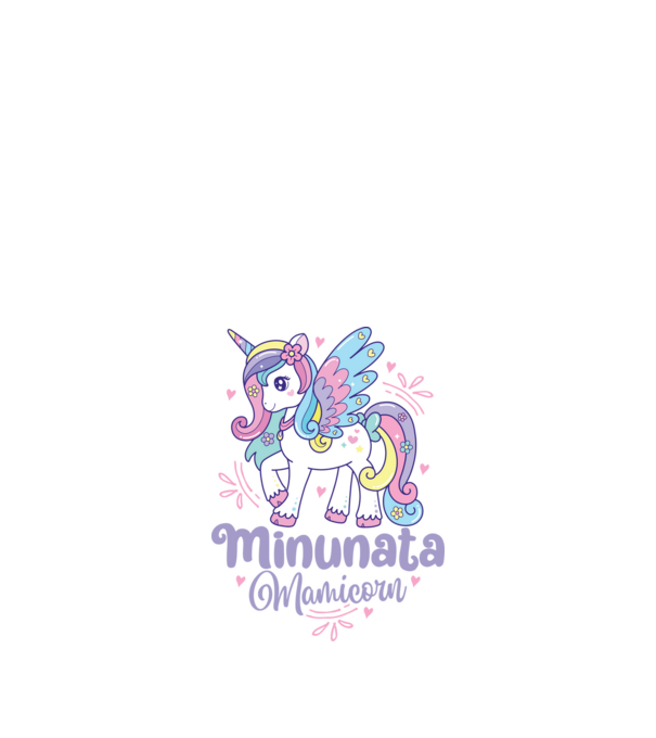 Minunata Mamicorn model alb pe tricou