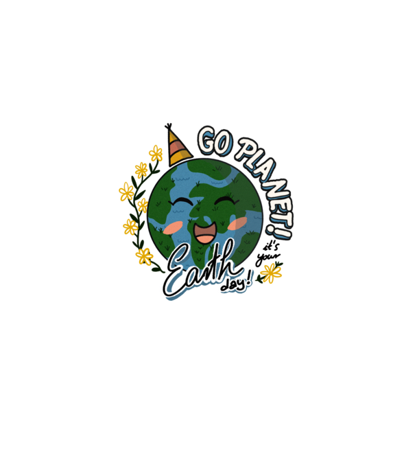 Go planet model alb pe tricou