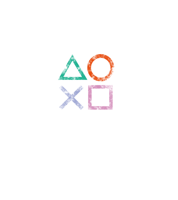 PlayStation icon model negru pe tricou