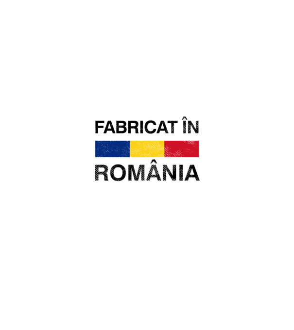 Fabricat în România model negru pe tricou