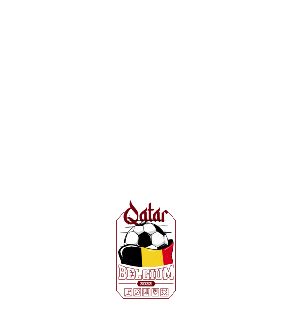 Qatar teams Belgium model alb pe tricou
