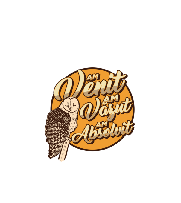Absolvire model alb pe tricou