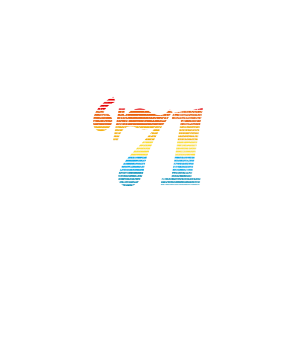 Retro Birthday 1971 model alb pe tricou