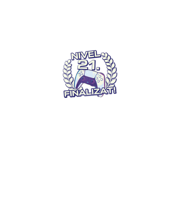 Nivel 21 finalizat! model negru pe tricou