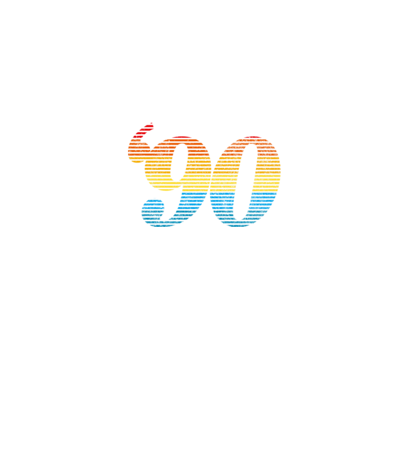Retro Birthday 1990 model negru pe tricou