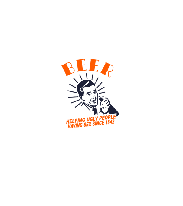 beeer model alb pe tricou