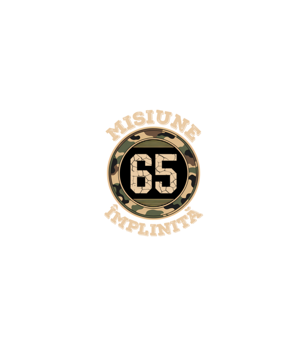 Misiune împlinită 65 model nisipiu pe tricou
