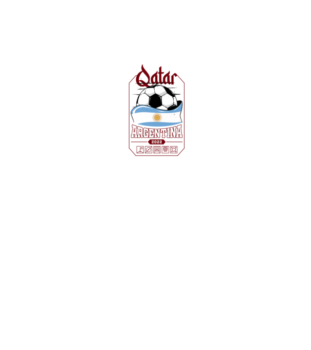 Qatar teams Argentina model negru pe tricou