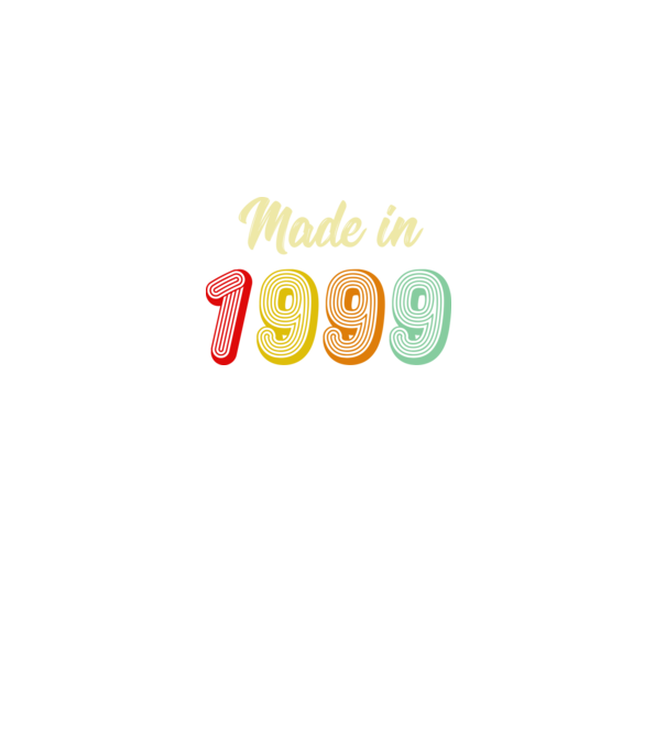made in 1999 retro model negru pe tricou
