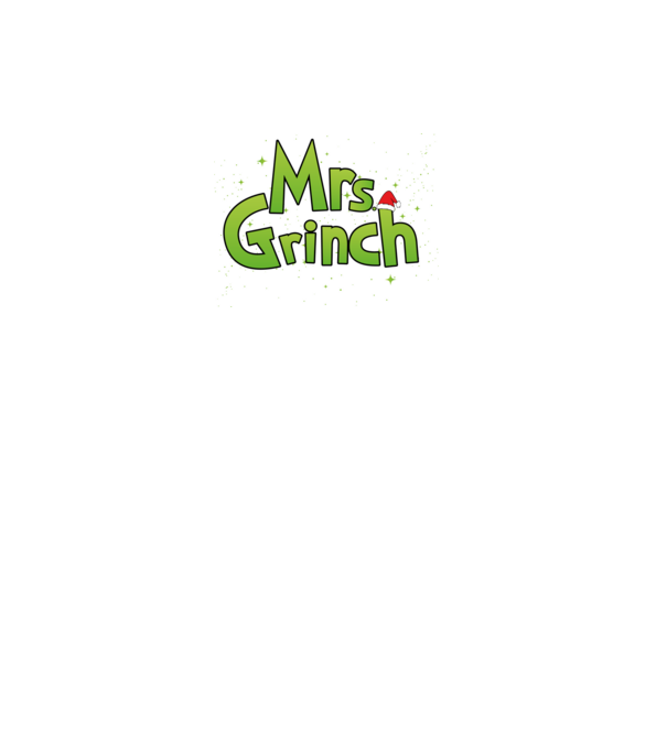 Grinch Family Mrs Grinch model negru pe tricou