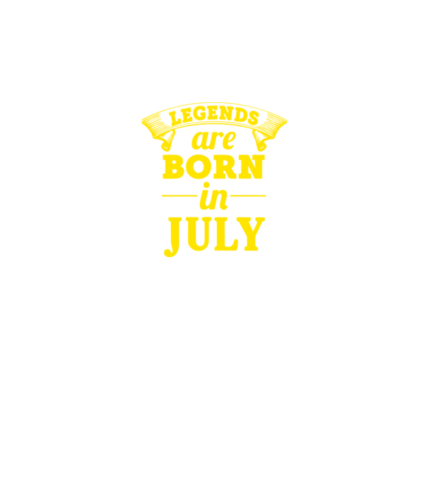 Legends are born in July model mov pe tricou