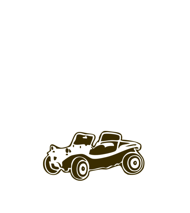 Buggy model alb pe tricou