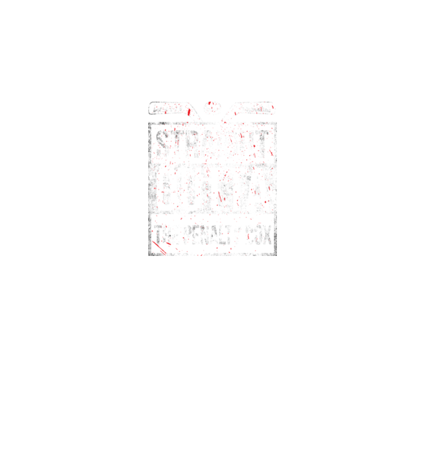Straight outta the penalty box model negru pe tricou