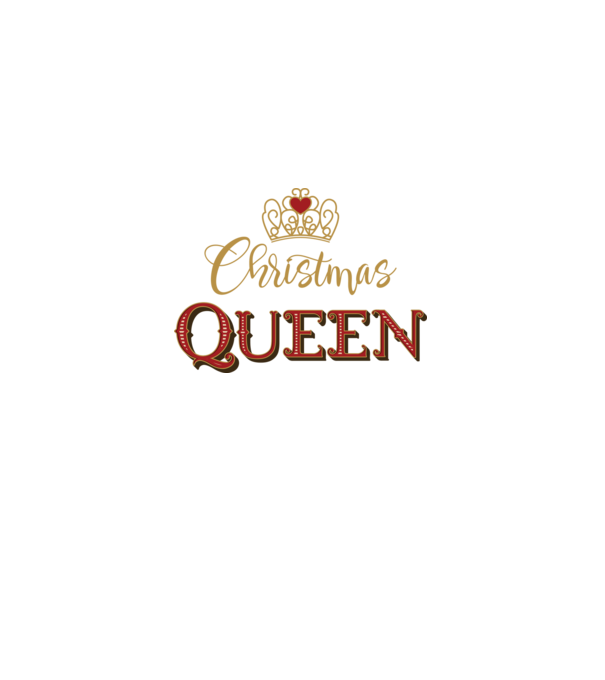 Christmas Queen model negru pe tricou
