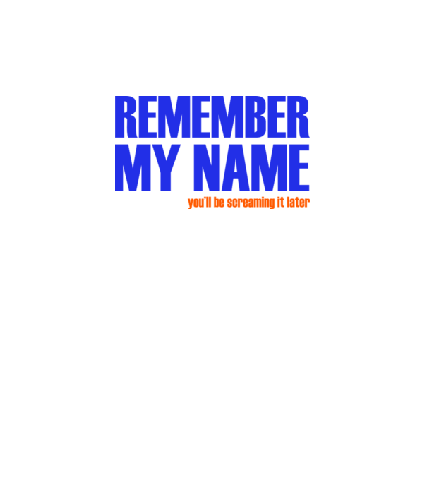Remember My Name model alb pe tricou