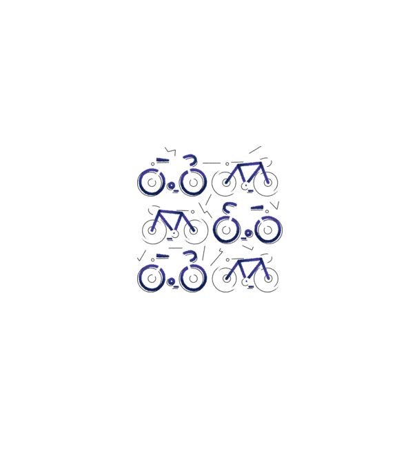 Bikes model alb/roșu pe tricou