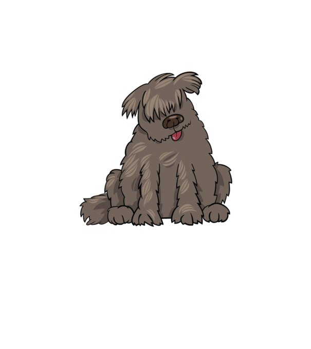 Dog silhouette model alb pe tricou