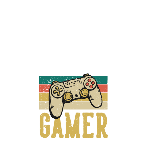 Retro gamer model negru pe tricou