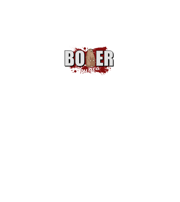 Bober Kurwa model negru pe tricou