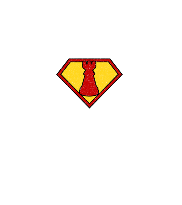 SuperChess turnul de sah model albastru regal pe tricou