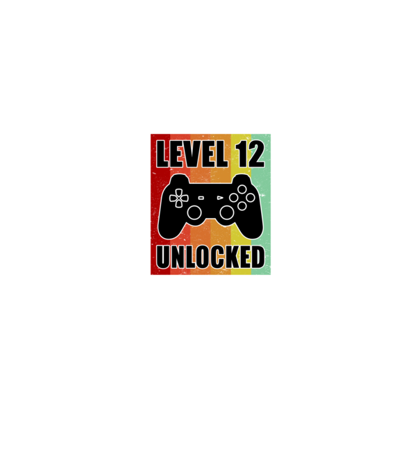 level 12 unlocked retro gamer model negru pe tricou