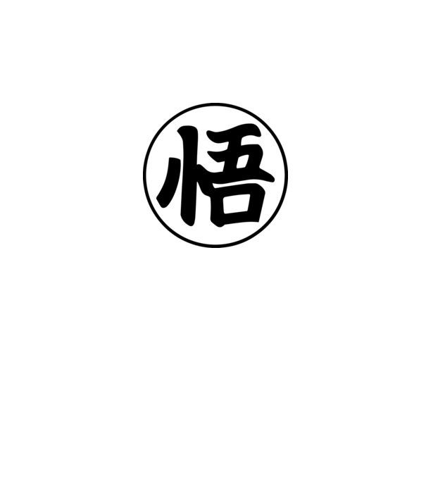 Dragonball logo model albastru închis pe tricou