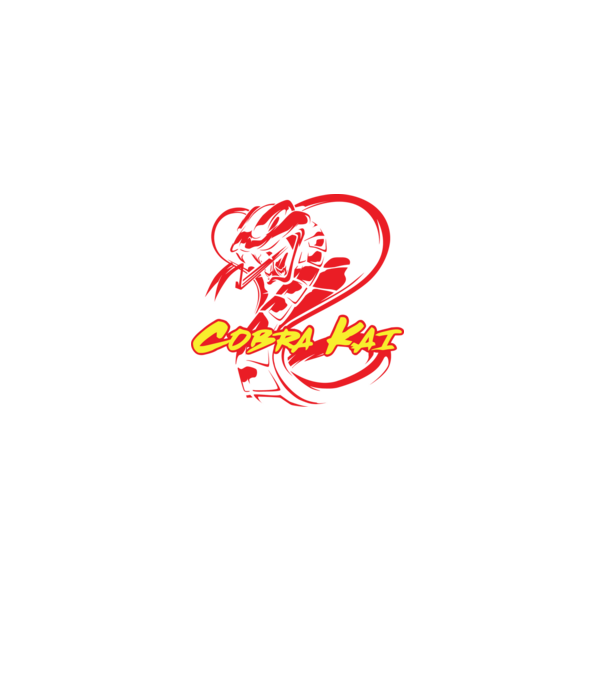 cobra kai simple model negru pe tricou