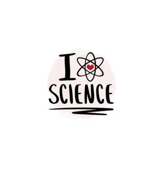 I Love Science știință model bordo pe tricou