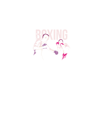 Boxing model negru pe tricou