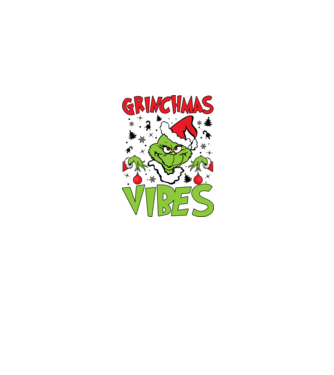 Grinchmas Vibes - Grinch model albastru jeanși pe tricou