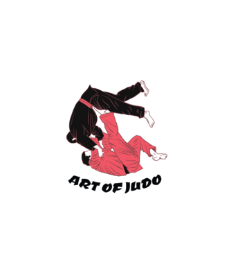 Art of Judo model alb pe tricou