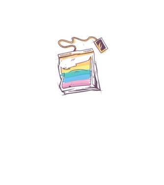 Filtru de ceai model dusty pink pe tricou