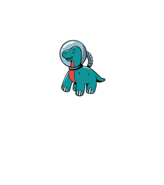 Dinozaur Astronaut model negru pe tricou
