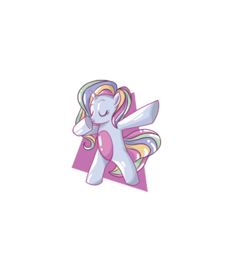 Unicorn DAB model albastru închis pe tricou