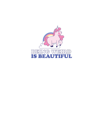 A fi ciudat este minunat Unicorn model nisipiu pe tricou