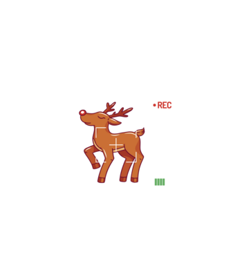 Most likely to shoot the reindeer tonight model negru pe tricou
