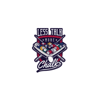 Less Talk More Chalk Billiard model roz deschis pe tricou