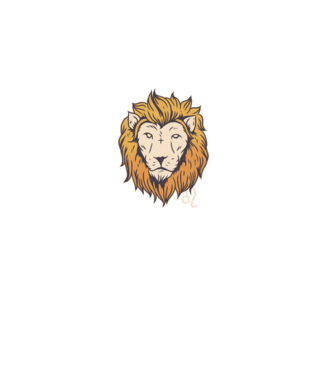Lion head Horoscope model gri pe tricou