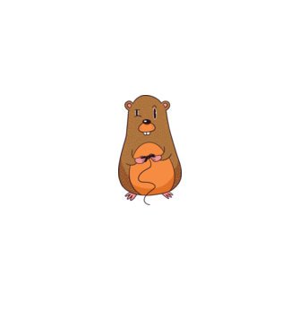 Hamster Gamer model gri pe tricou