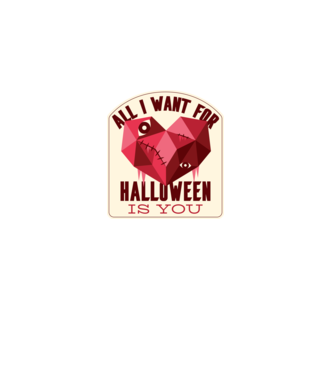All I want for Halloween is You model alb pe tricou