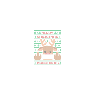Merry Christmas Madafakas model negru pe tricou