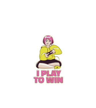 Anime fată Gamer model negru pe tricou