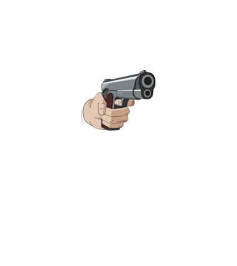 Pistol model gri pe tricou
